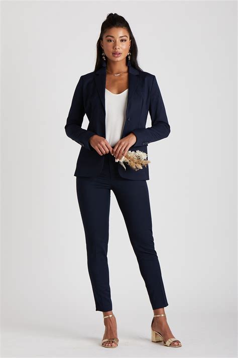 navy blue suit women